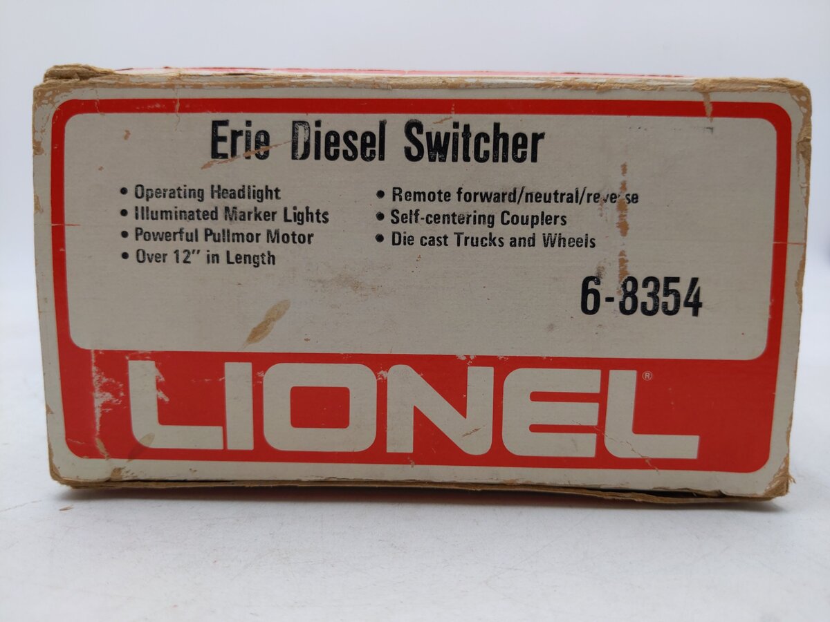 Lionel 6-8354 O Gauge Erie NW-2 Diesel Locomotive Switcher #8354 VG/Box