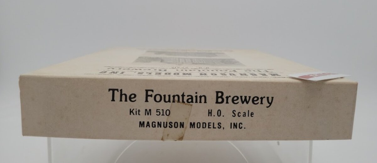 Magnuson Models M510 HO Scale The Fountain Brewery Building Kit EX/Box