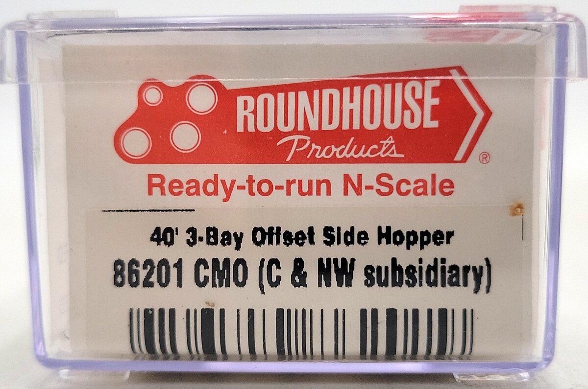 Roundhouse 86201 N Scale CMO 40' Offset Side 3-Bay Hopper #49715 NIB