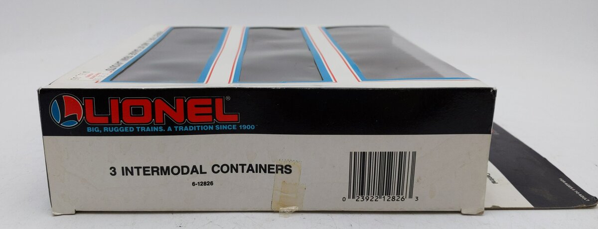 Lionel 6-12826 O CSX/Alka-Seltzer/New York Central Intermodal 3-Container Pack LN/Box