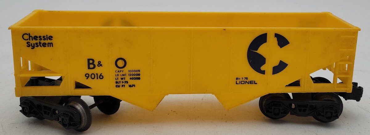 Lionel 6-9016 O Gauge Baltimore & Ohio 2-Bay Hopper VG