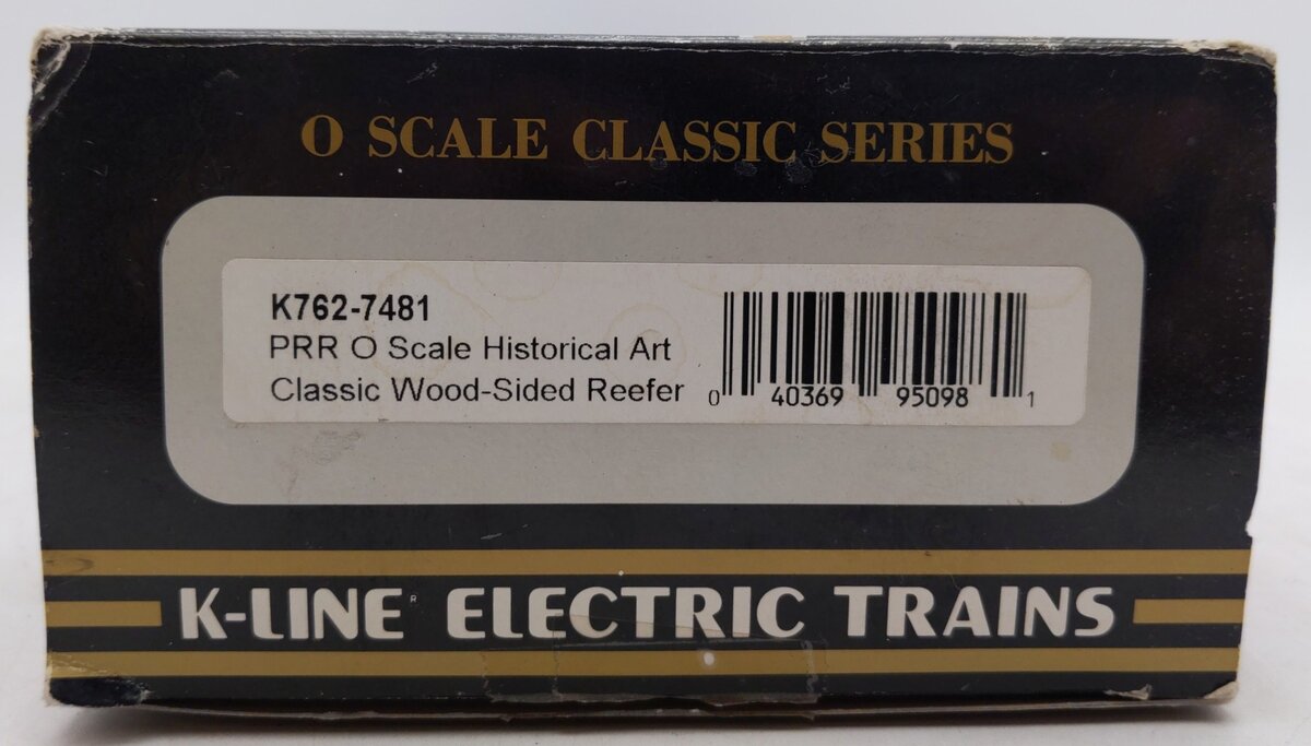 K-Line K762-7481 O Gauge Pennsylvania Historic Art Woodside Reefer #7627485 EX/Box