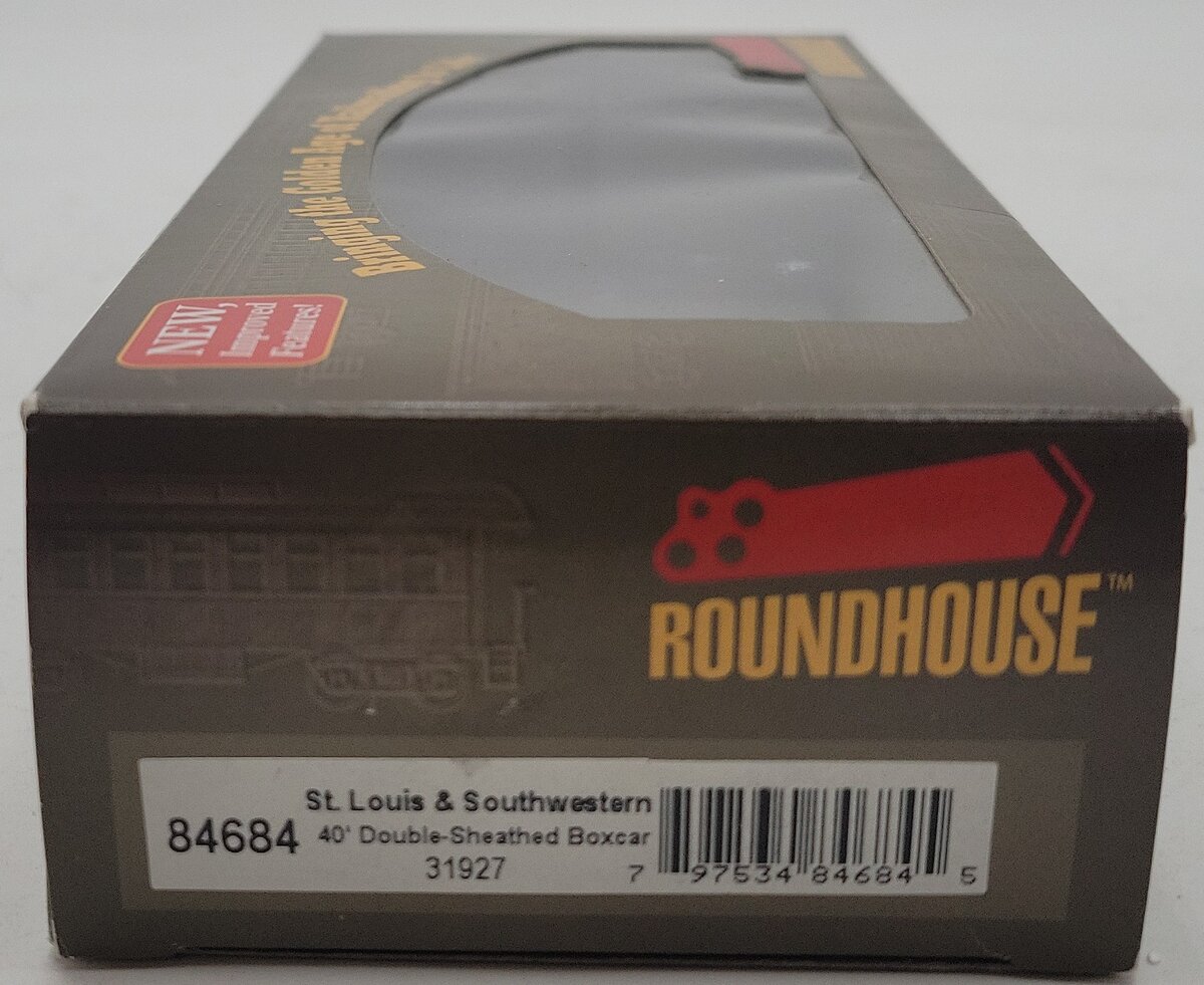 Roundhouse 84684 HO RTR 40' Wood Box Cotton Belt Boxcar #31927 NIB