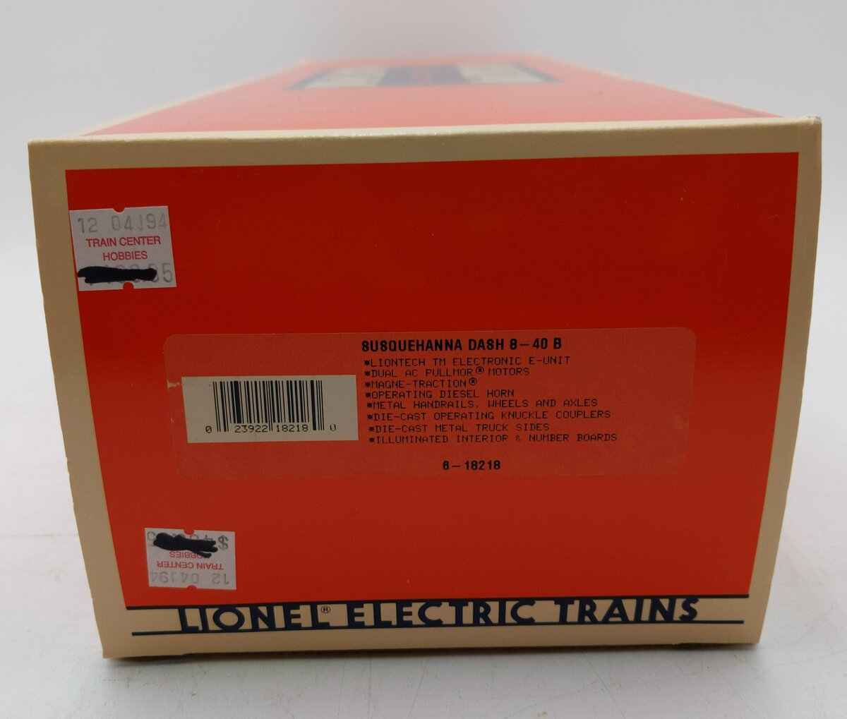 Lionel 6-18218 O Gauge Susquehanna Dash 8-40B Diesel Locomotive #4004 LN/Box