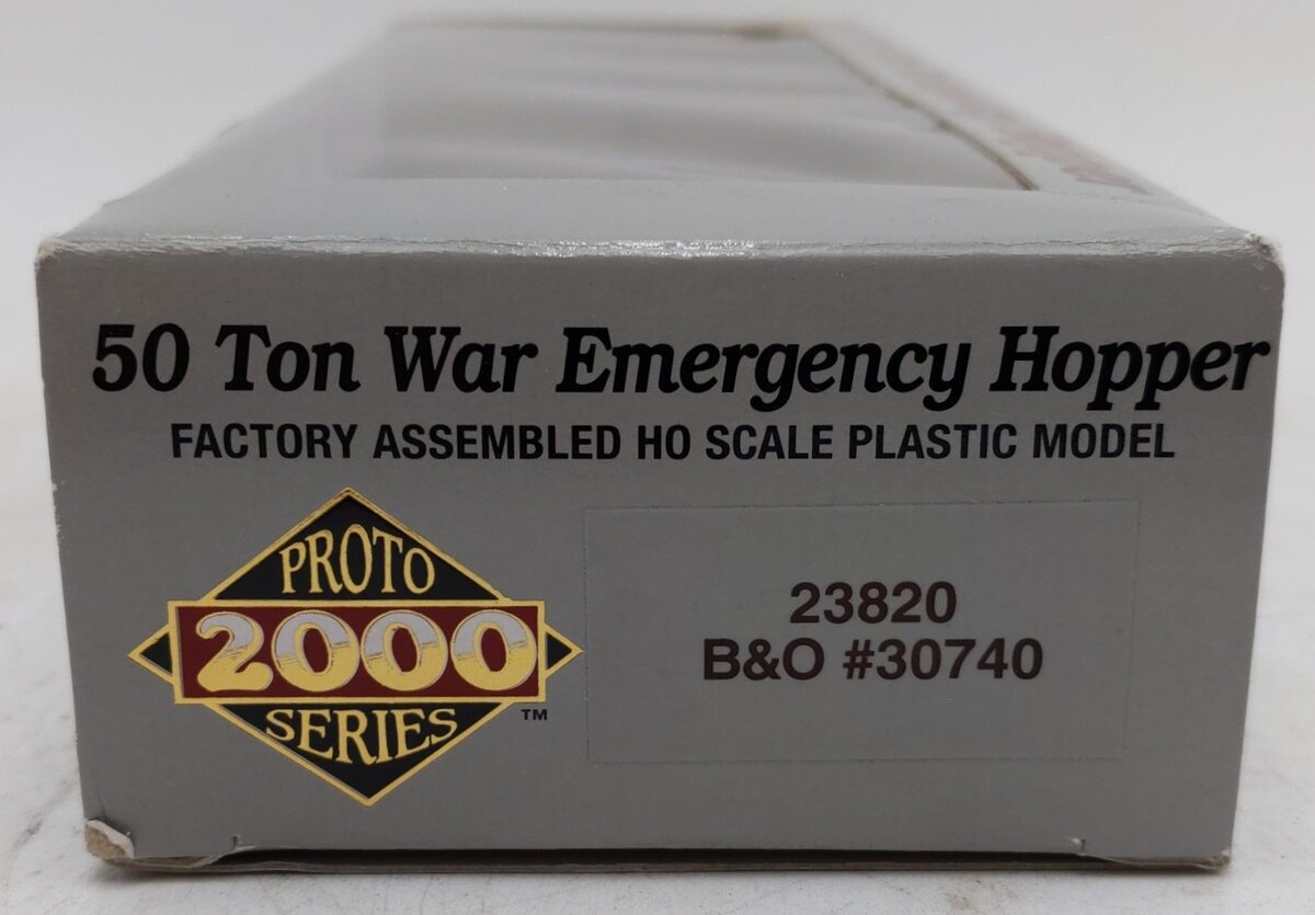 Proto 2000 23820 HO Scale B&O 50 Ton War Emergency War Hopper #30740 EX/Box