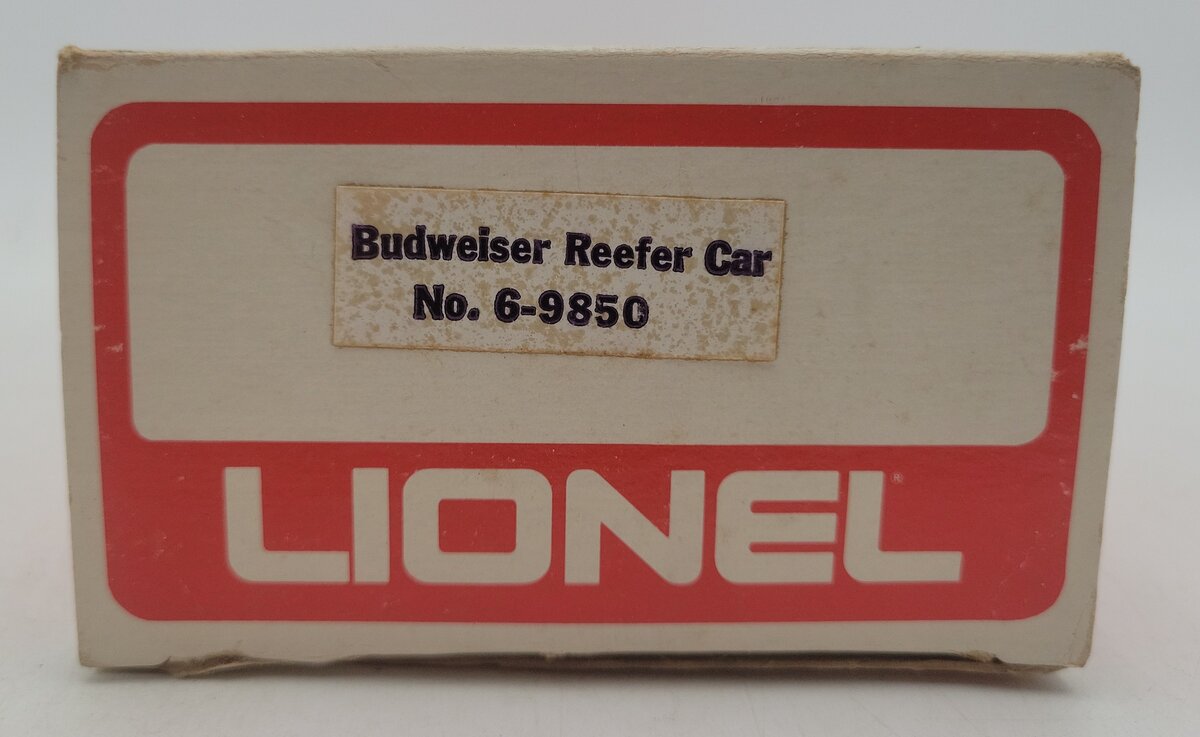 Lionel 6-9850 O Gauge Budweiser Beer Billboard Reefer VG/Box