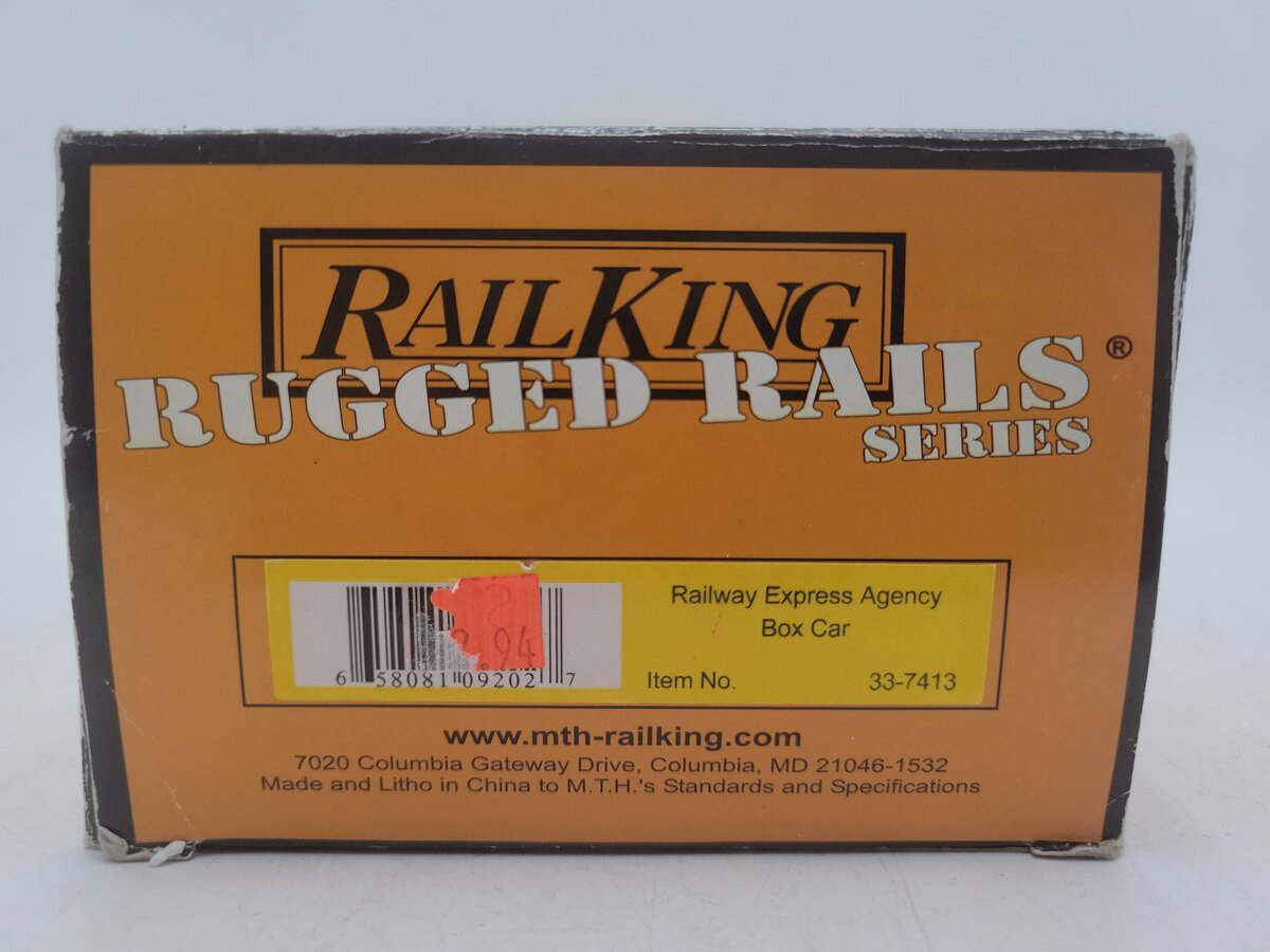 MTH 33-7413 O Gauge REA Single Door Box Car #6435 EX/Box