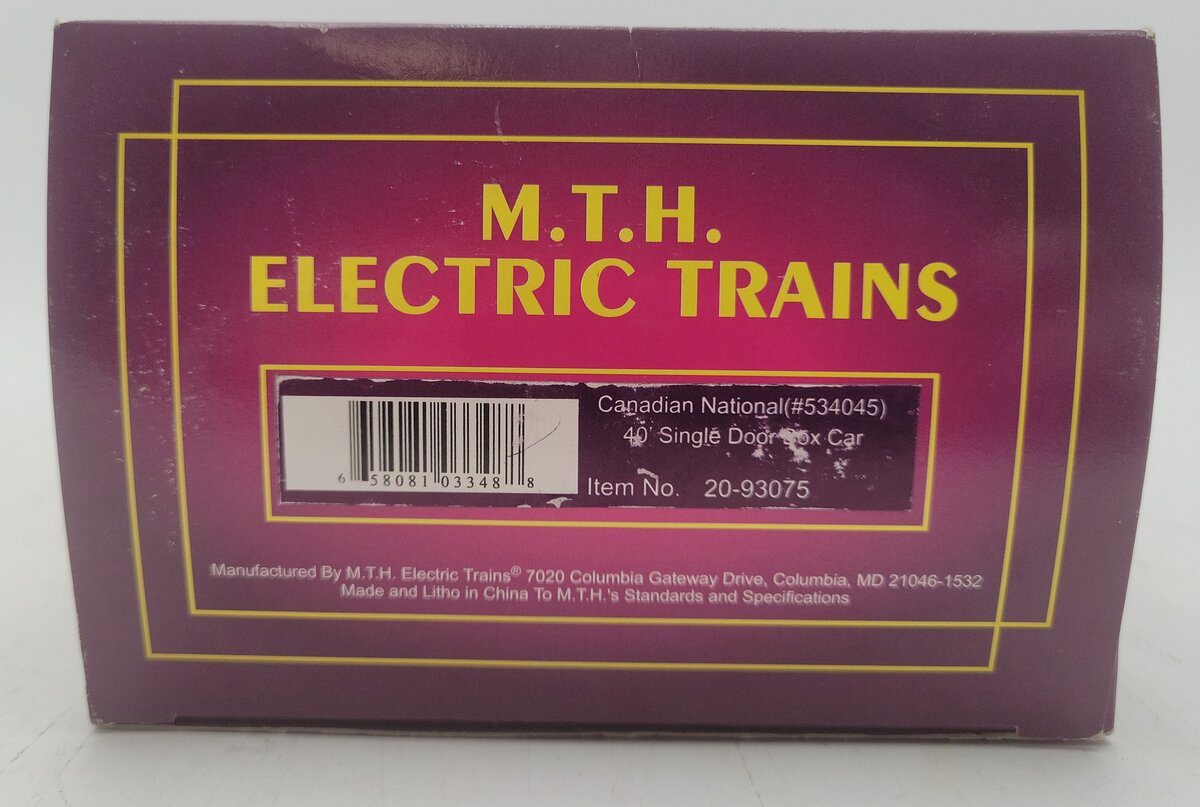 MTH 20-93075 Canadian National Boxcar #534045 EX/Box