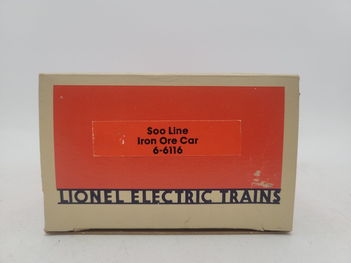 Lionel 6-6116 O Gauge SOO Line Ore Car #6116 w/ Ore Load EX/Box