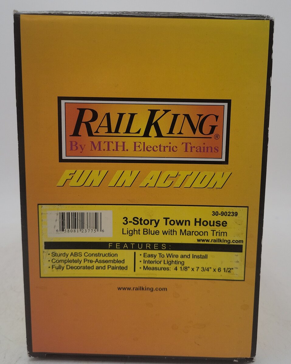 MTH 30-90239 O 3-Story Town House EX/Box