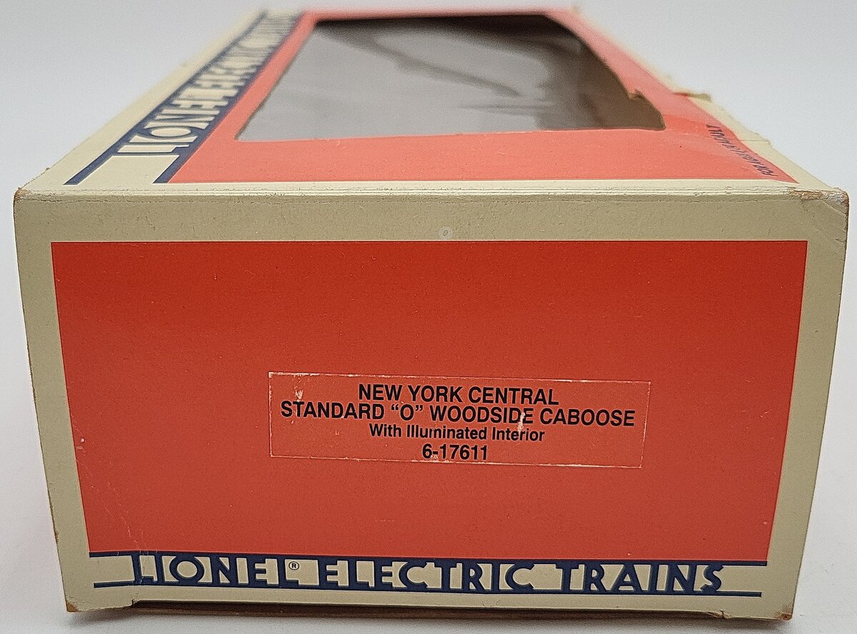 Lionel 6-17611 O Gauge New York Central Illuminated Woodside Caboose #6003 EX/Box