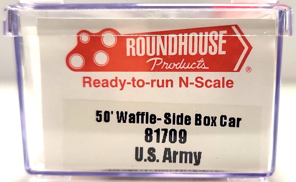 Roundhouse 81709 N Scale US Army Box Car # 29373 LN/Box