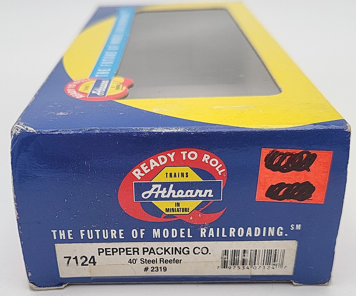 Athearn 7124 HO Scale Pepper Packing Co 40' Steel Reefer #2319 EX/Box