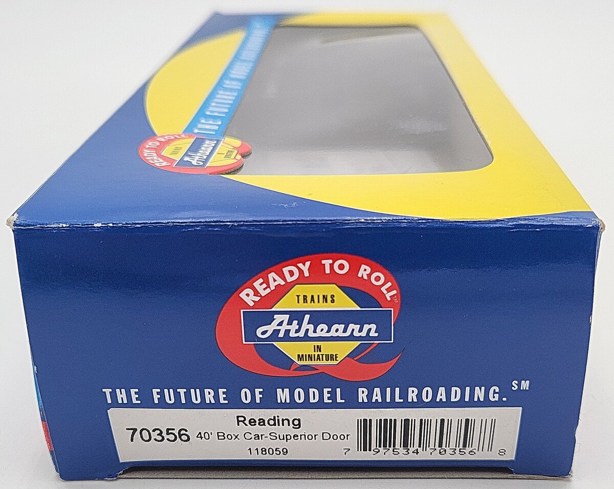 Athearn 70356 HO Scale Reading 40' Box Car-Superior Door #118059 LN/Box