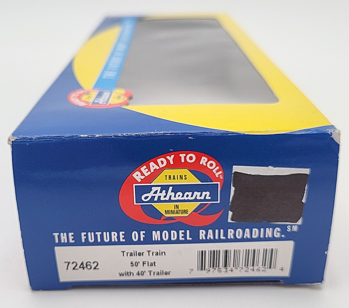 Athearn 72462 HO Scale Trailer Train #475009 50' Flatcar With 40' Trailer VG/Box