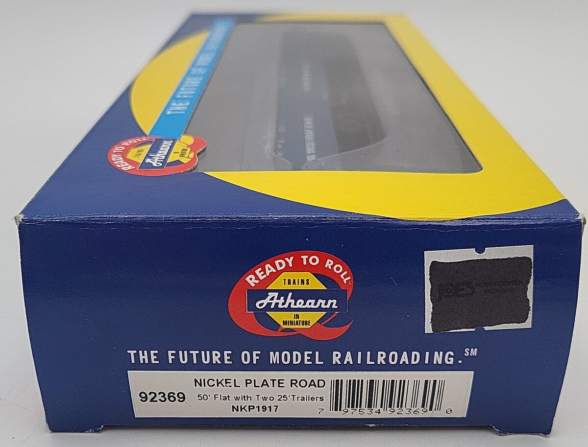Athearn 92369 HO Scale Nickle Plate Road 50` Flat With Two 25` Trailers #1917 LN/Box