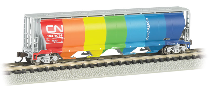 Bachmann 19151 N Canadian National Demonstrator 4 Bay Cylindrical Grain Hopper LN/Box