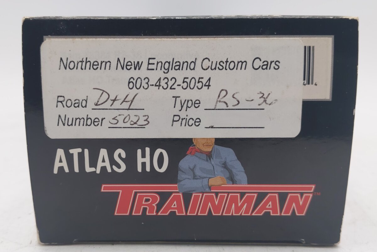 Atlas 10000396 HO Scale D&H RS36 Diesel Locomotive #5023 - Custom Numbered/Box