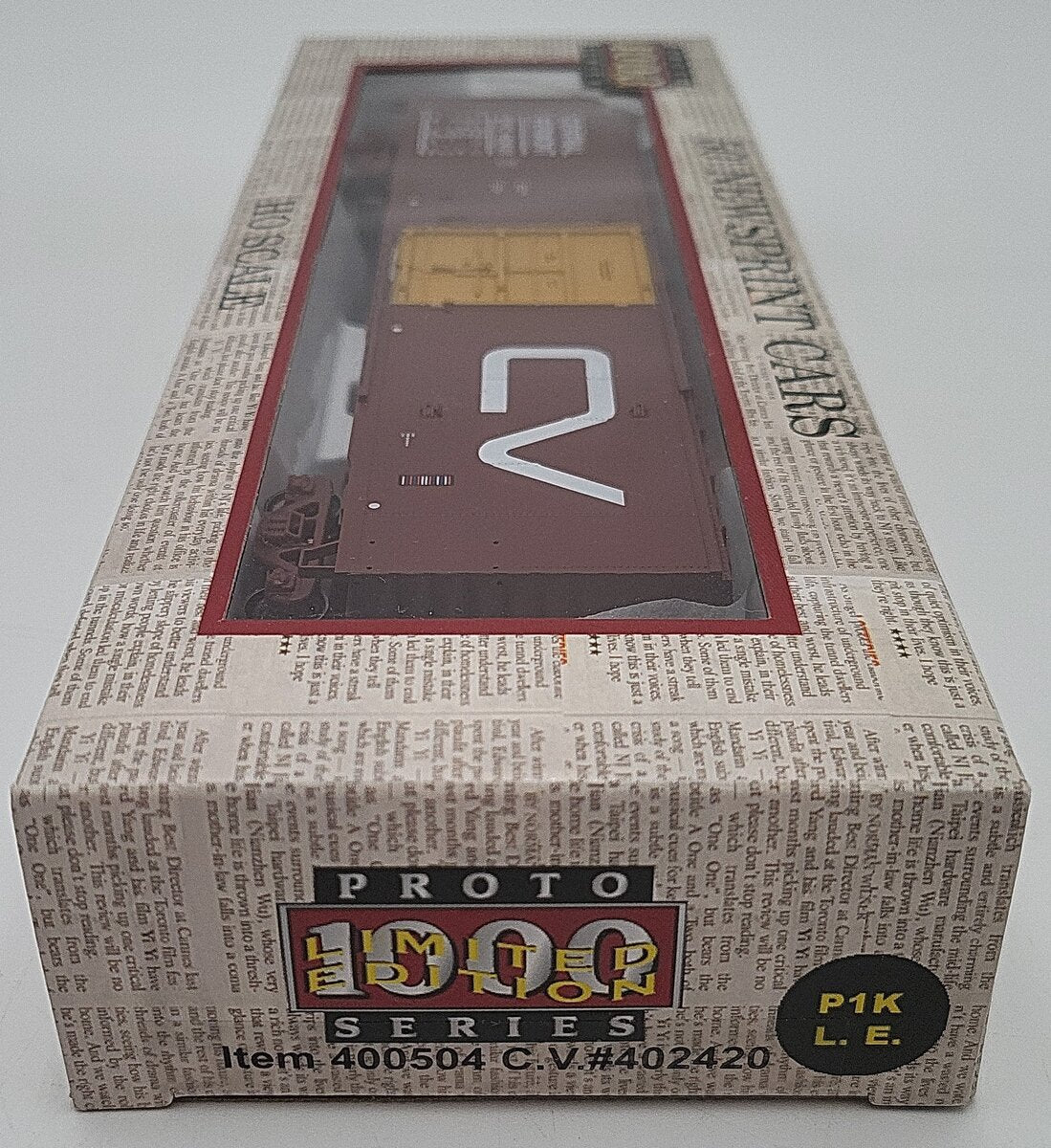 Proto 1000 400504 HO Scale Central Vermont 50' Newsprint Box Car #402420 LN/Box