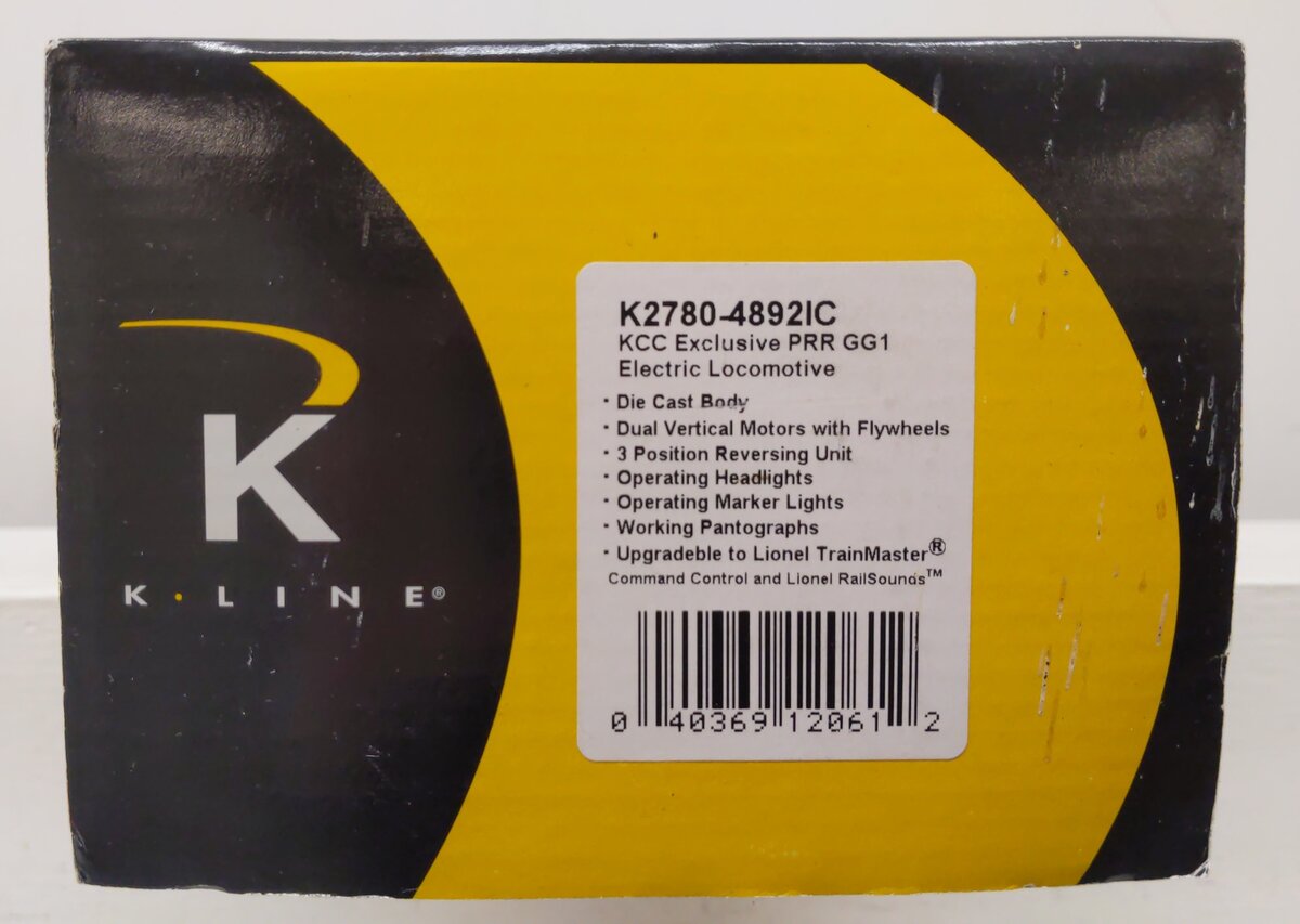 K-Line K2780-48921C O Pennsylvania KCC Exclusive Electric Locomotive #4892 EX/Box