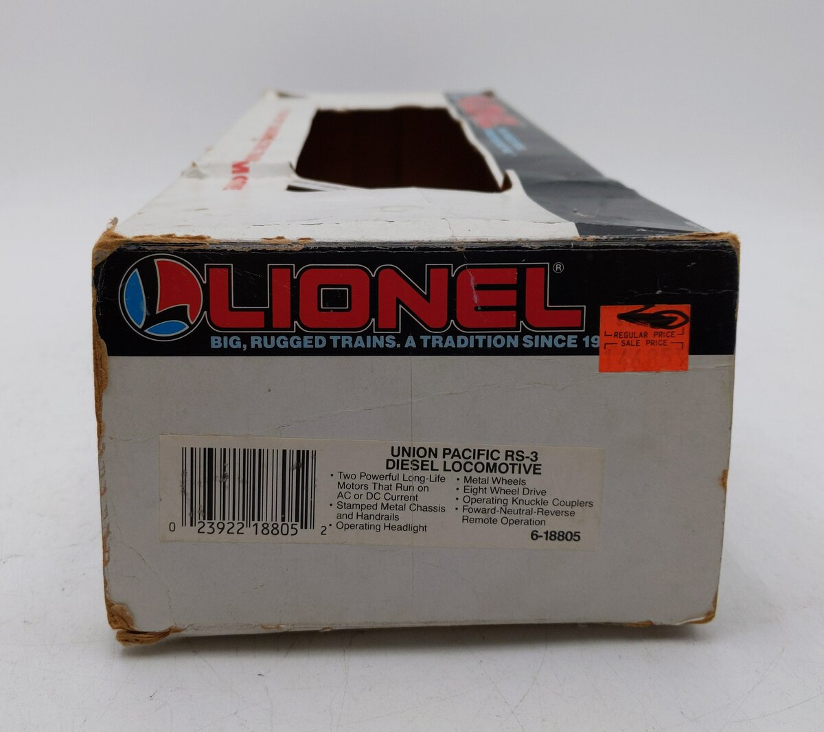 Lionel 6-18805 O Gauge Union Pacific RS-3 Diesel Locomotive #8805 EX/Box