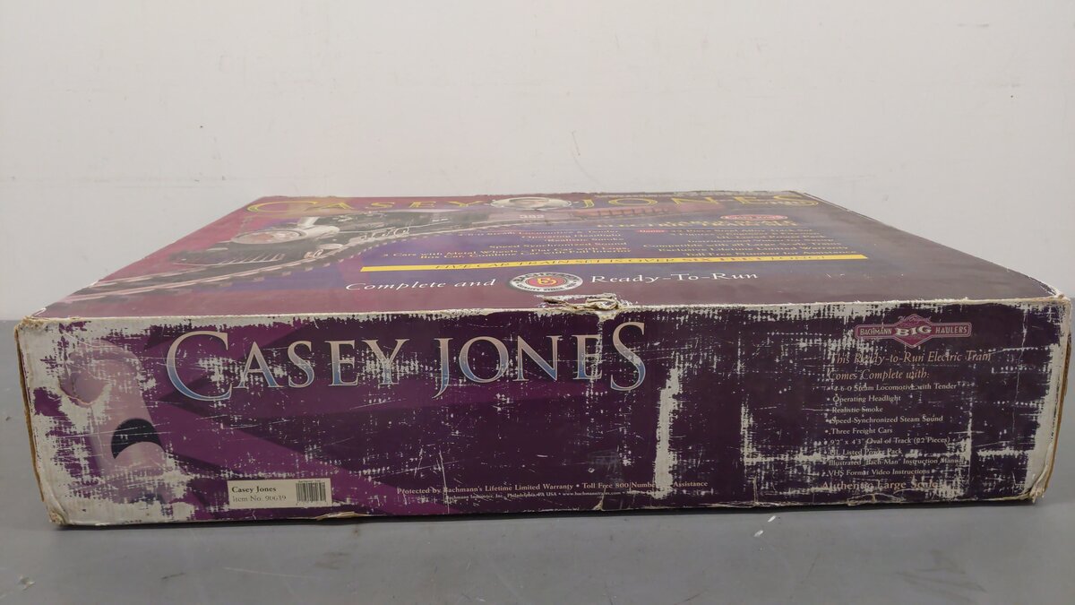Bachmann 90039 Casey Jones G Gauge Steam Train Set VG/Box