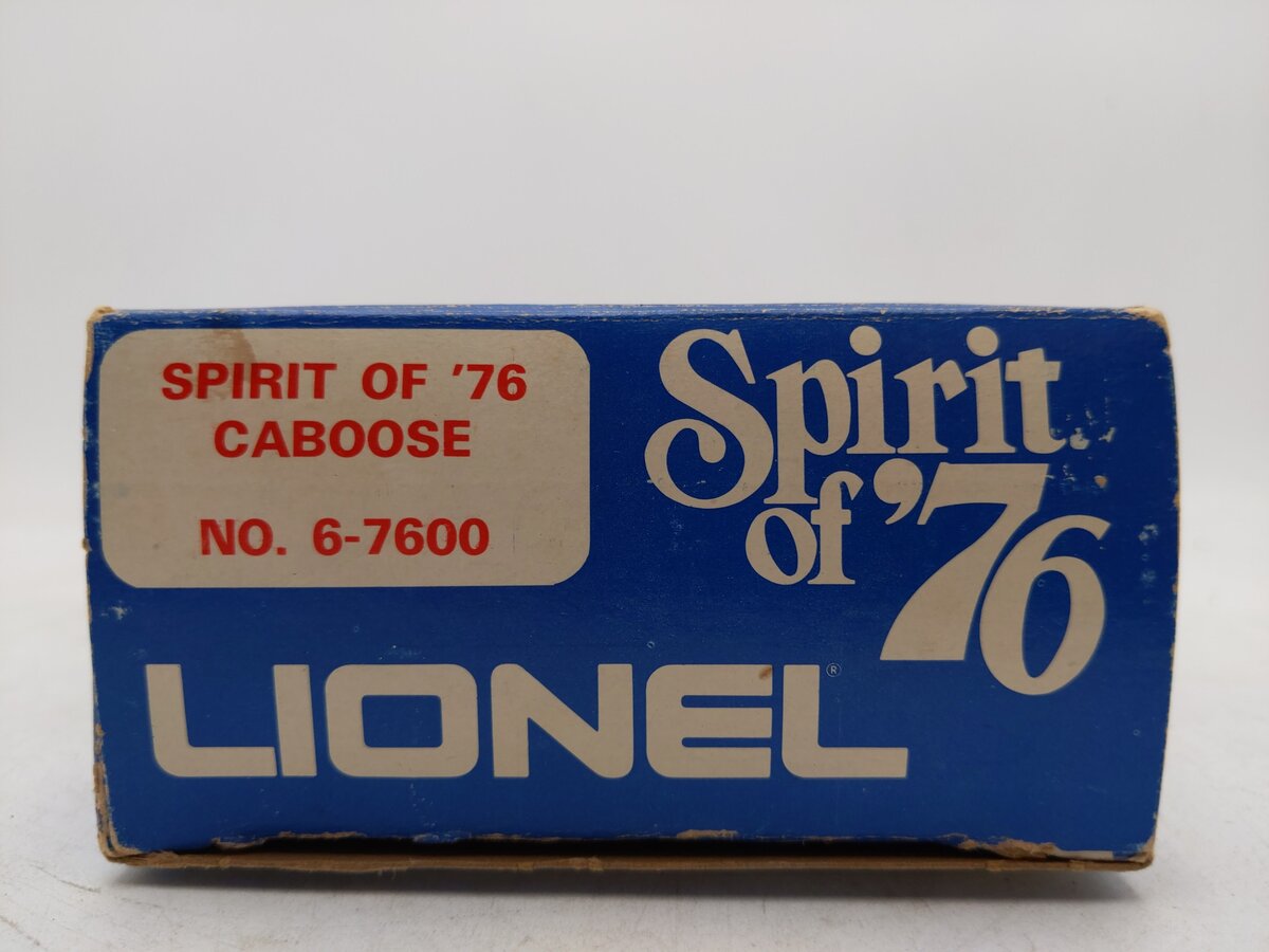 Lionel 6-7600 O Gauge Spirit of 76 N5C Porthole Lighted Caboose #7600 EX/Box