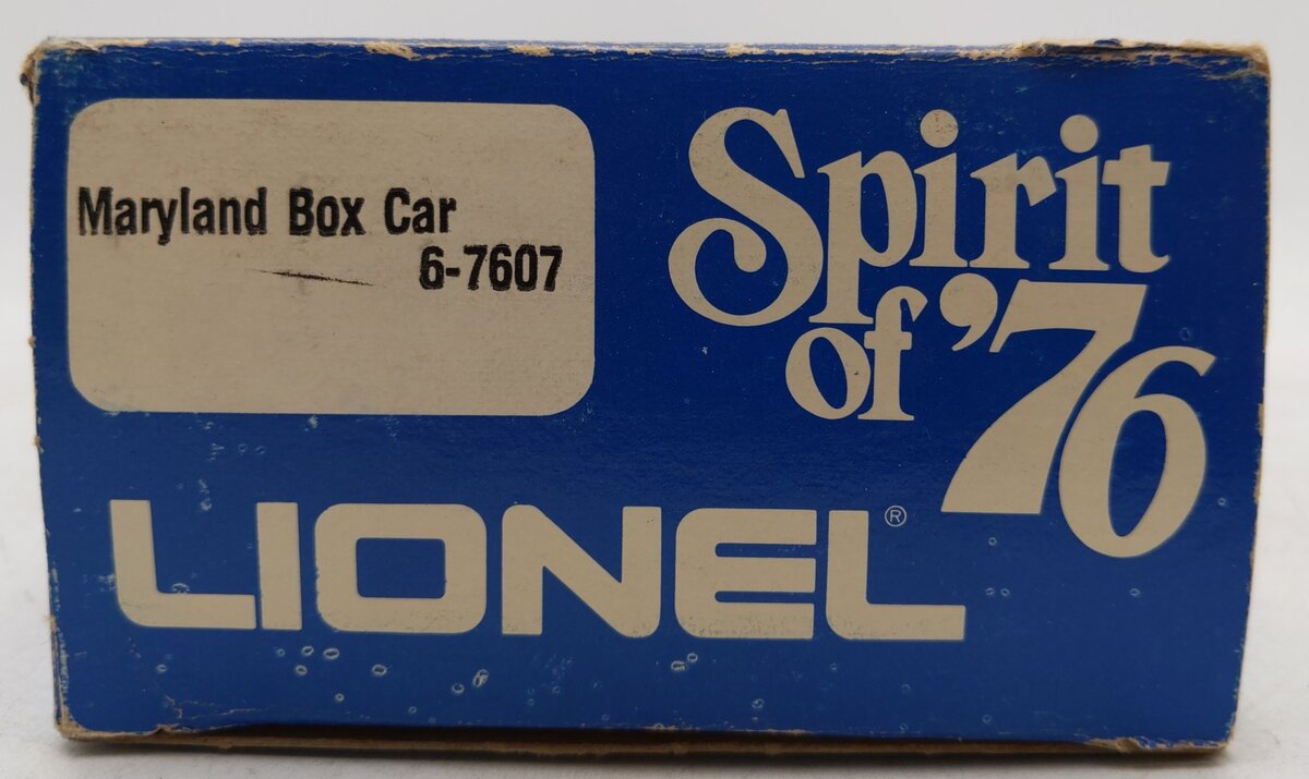 Lionel 6-7607 O Gauge State of Maryland Boxcar #7607 EX/Box