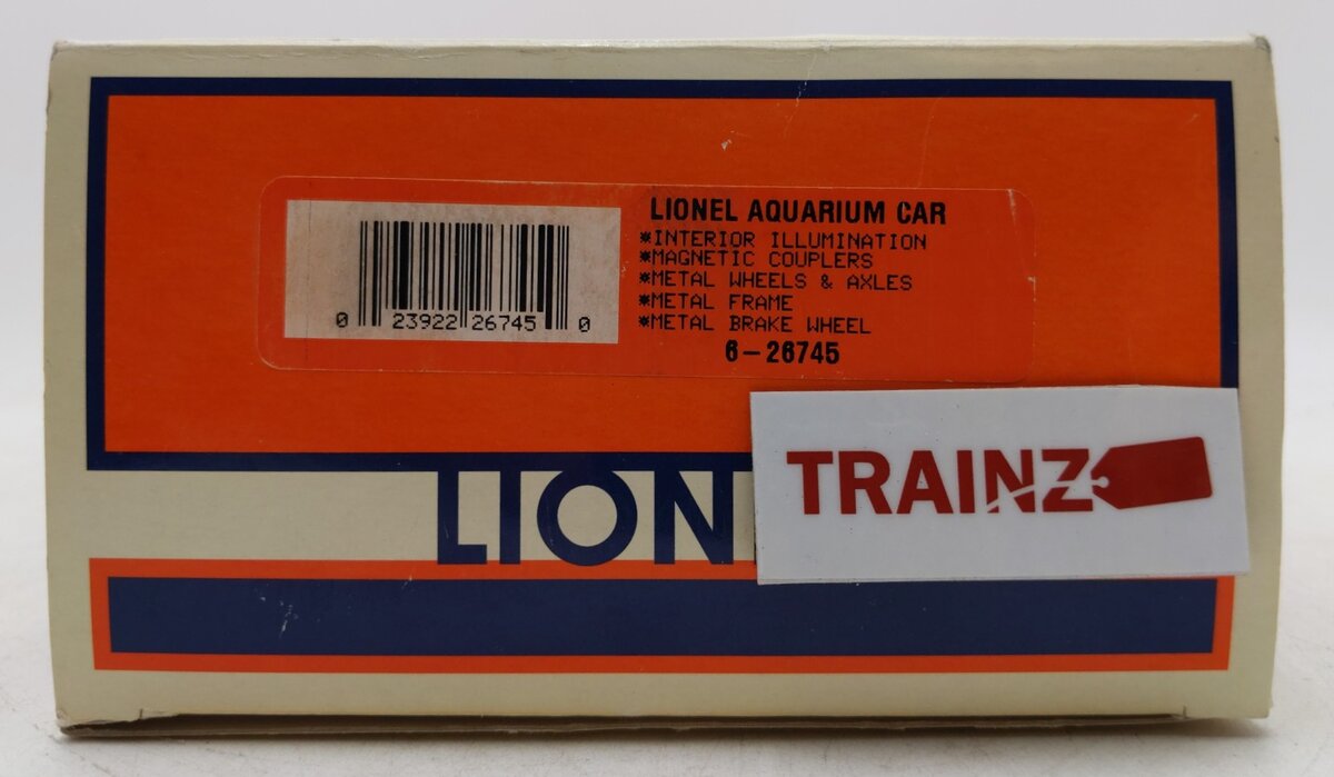Lionel 6-26745 O Operating Aquarium Car LN/Box