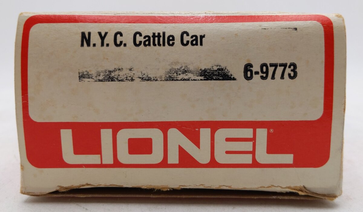 Lionel 6-9773 O Gauge New York Central Cattle Car EX/Box