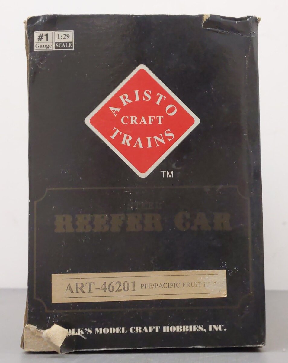 Aristo-Craft 46201 G Pacific Fruit Express Reefer (Metal Wheels) VG/Box