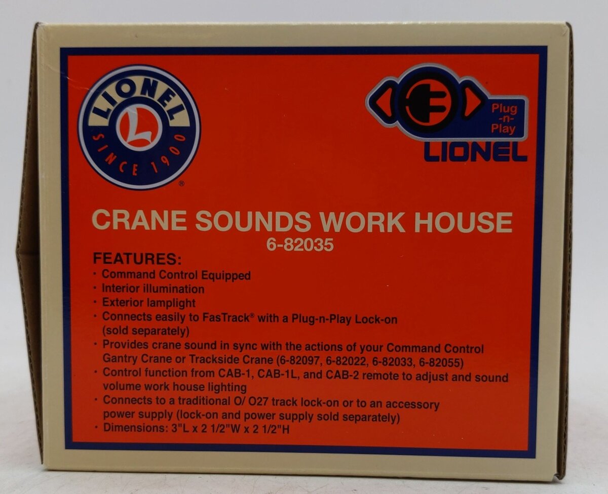 Lionel 6-82035 O Crane Sounds Work House EX/Box