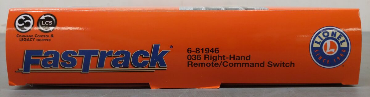 Lionel 6-81946 O-36 Remote Right Hand FasTrack Command Switch Turnout EX/Box