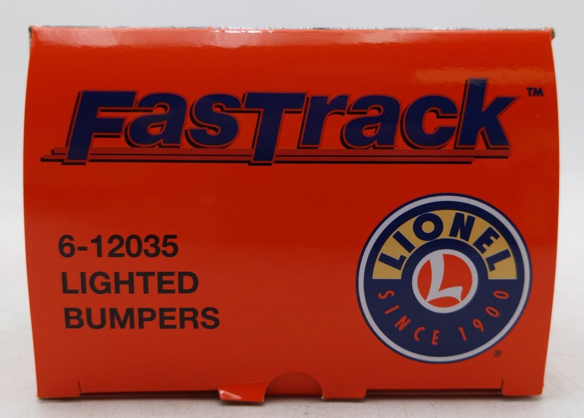 Lionel 6-12035 O Gauge FasTrack Lighted Bumpers (Pack of 2) LN/Box