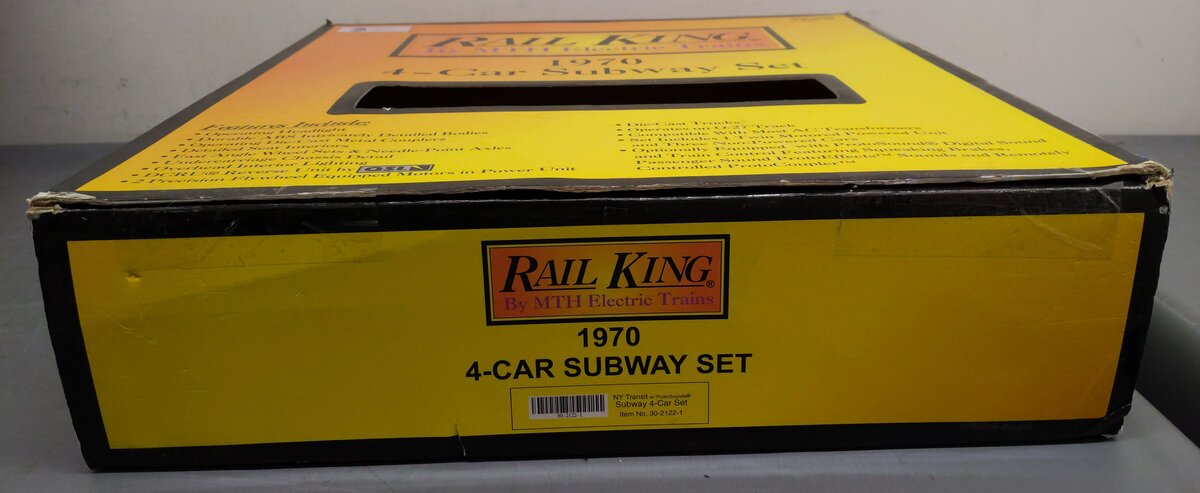 MTH 30-2211-0 O MTA R-17 Subway Set with Loco-Sound (Set of 4) LN/Box