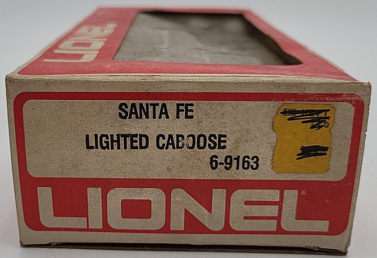 Lionel 6-9163 O Gauge AT&SF N5C Lighted Porthole Caboose EX/Box