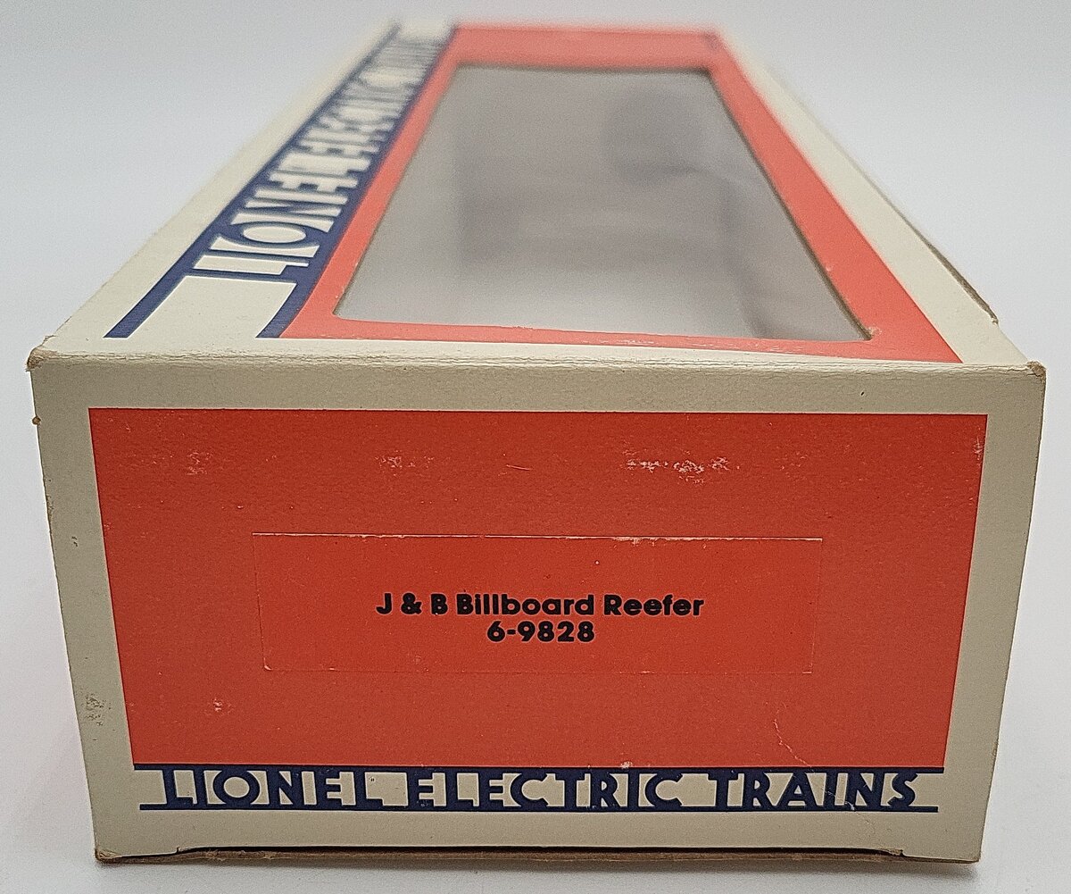 Lionel 6-9828 O Gauge Justerini and Brooks Scotch Billboard Reefer Car LN/Box