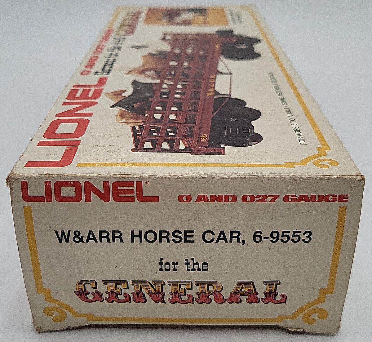 Lionel 6-9553 O Gauge Western & Atlantic Horse Car EX/Box