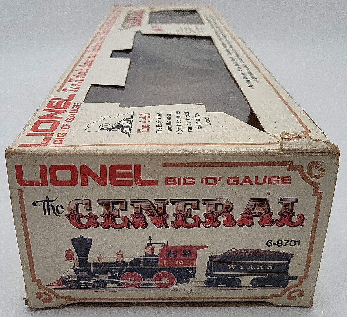 Lionel 6-8701 O Gauge W&ARR General 4-4-0 Steam Locomotive and Tender #3 EX/Box