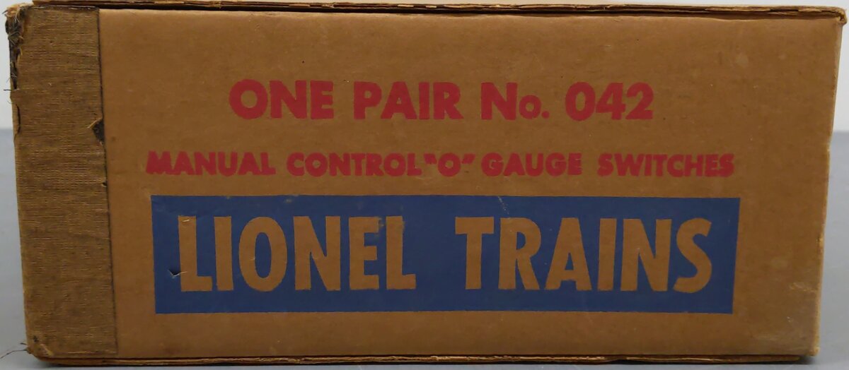 Lionel 042 O Gauge LH/RH Postwar Manual Control Switches VG/Box