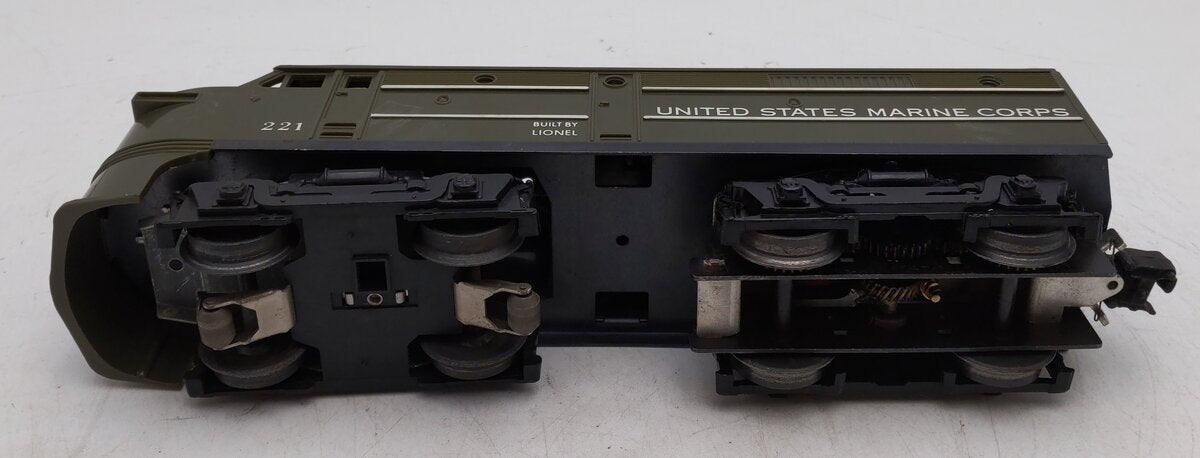 Lionel 221 Vintage O Santa Fe Olive Drab Alco A Diesel Locomotive VG