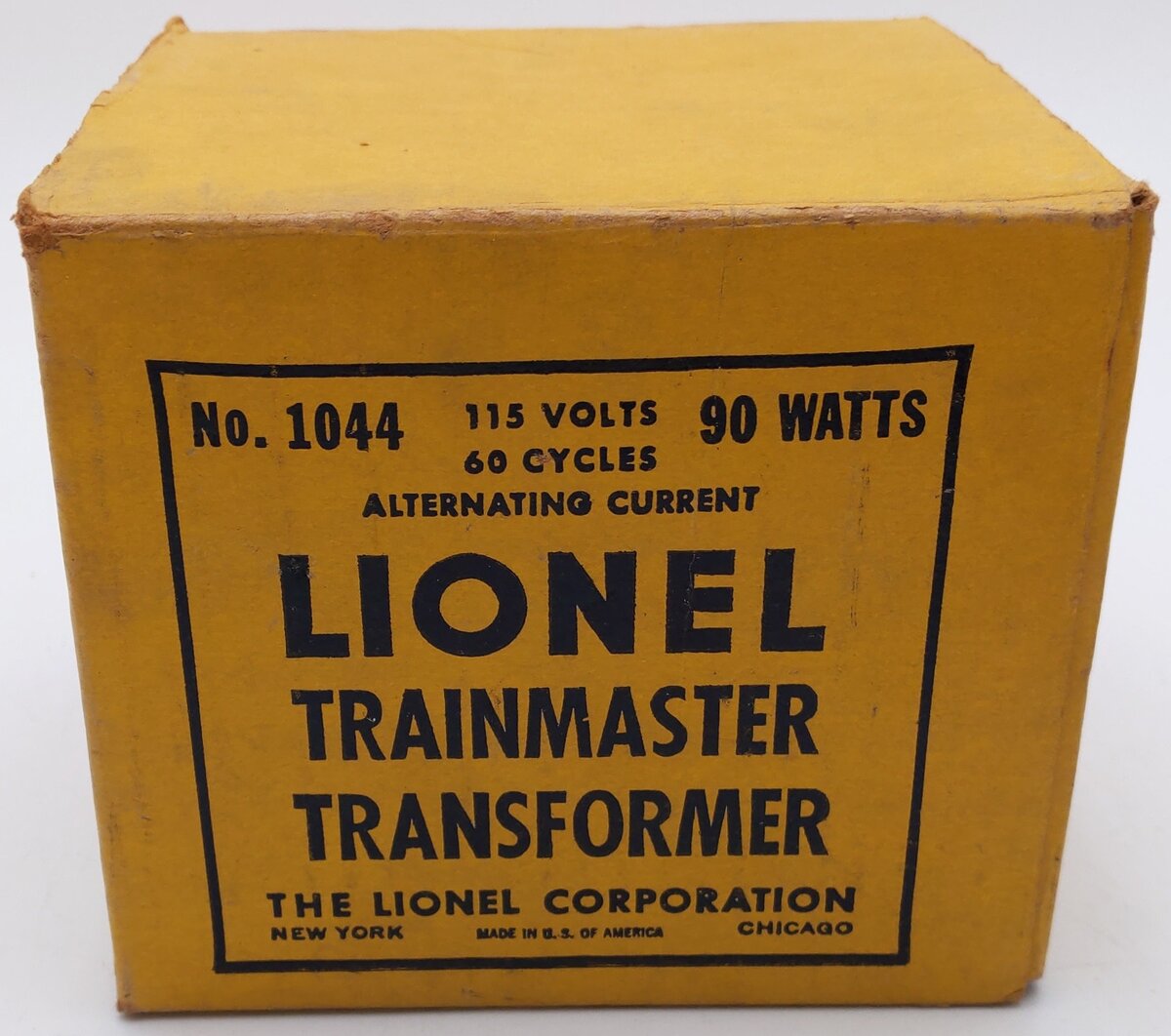 Lionel 1044 Vintage O 90 Watt Transformer w/Whistle Control VG/Box