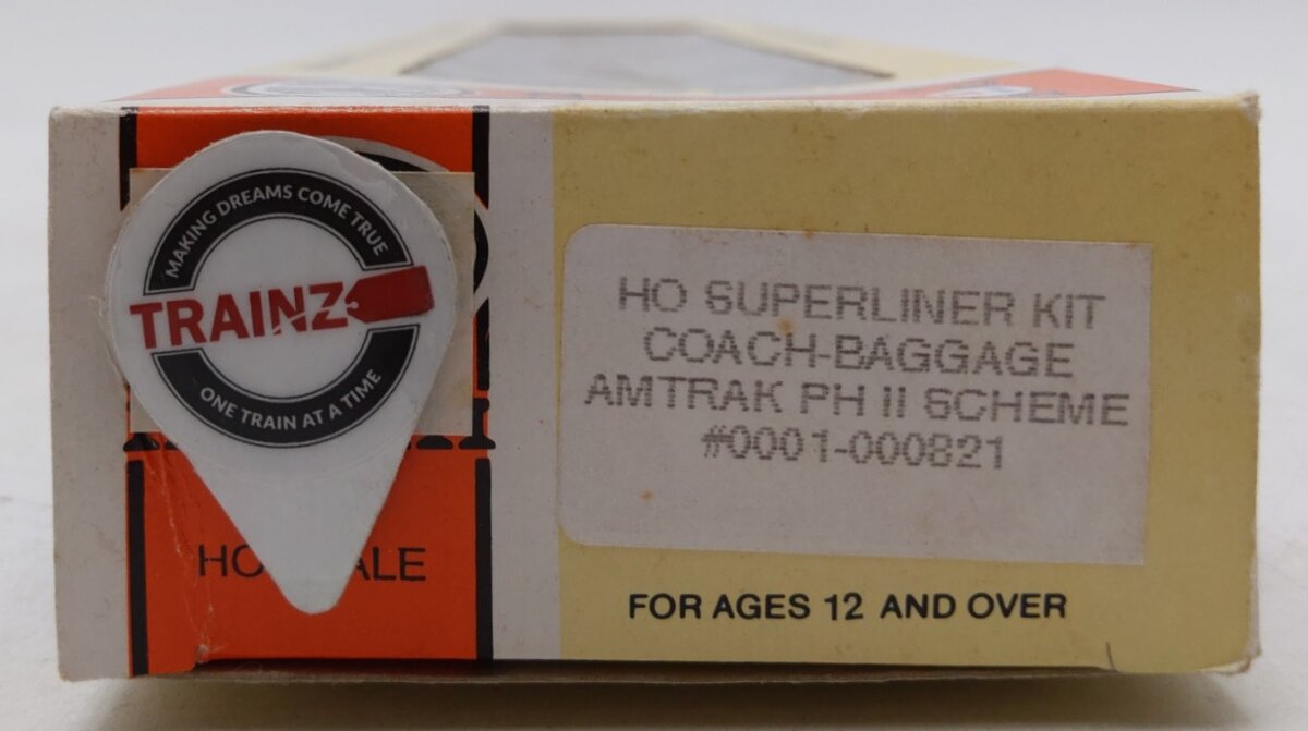 Con-Cor 0001-000821 HO Amtrak Ph II 85' Streamlined Superliner Coach/Baggage Car LN/Box