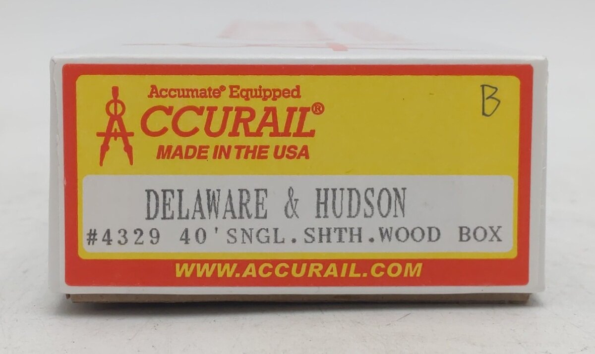 Accurail 4329 HO Delaware & Hudson 40' Single-Sheathed Wood Boxcar #17351 LN/Box