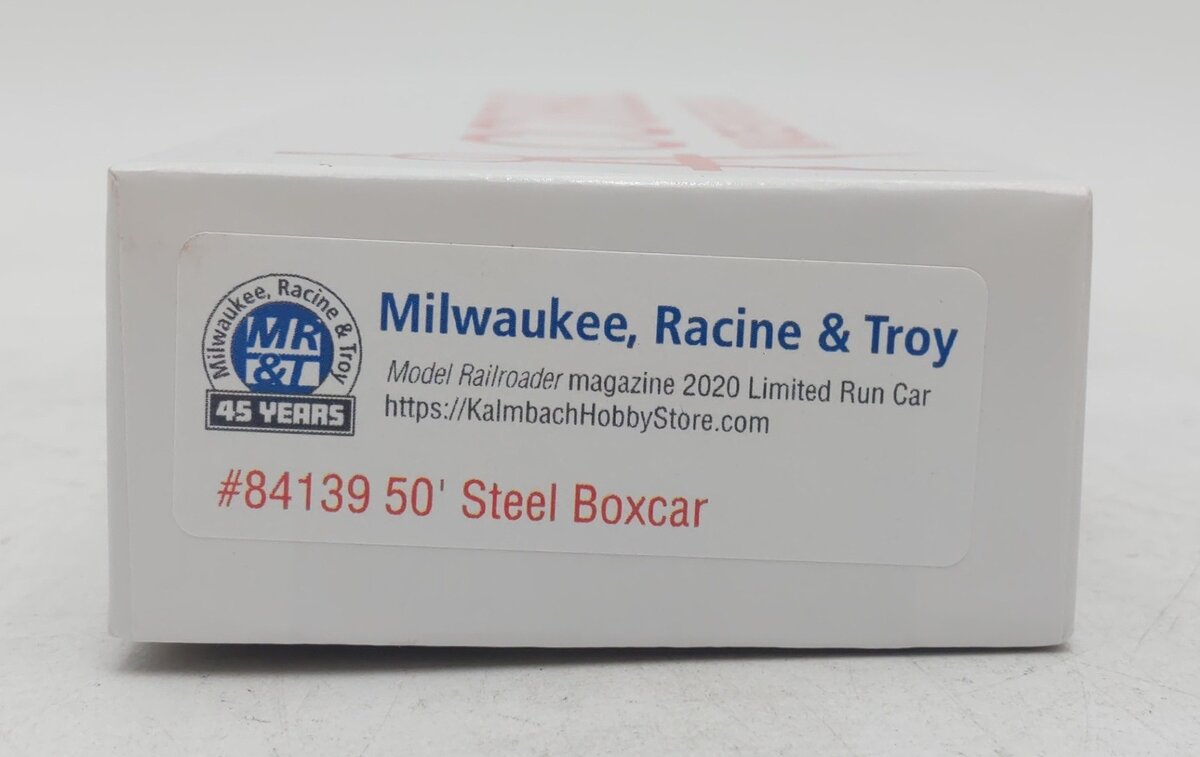 Accurail 84139 HO Milwaukee Racine & Troy 50' Steel Box Car #202045 - Assembled NIB