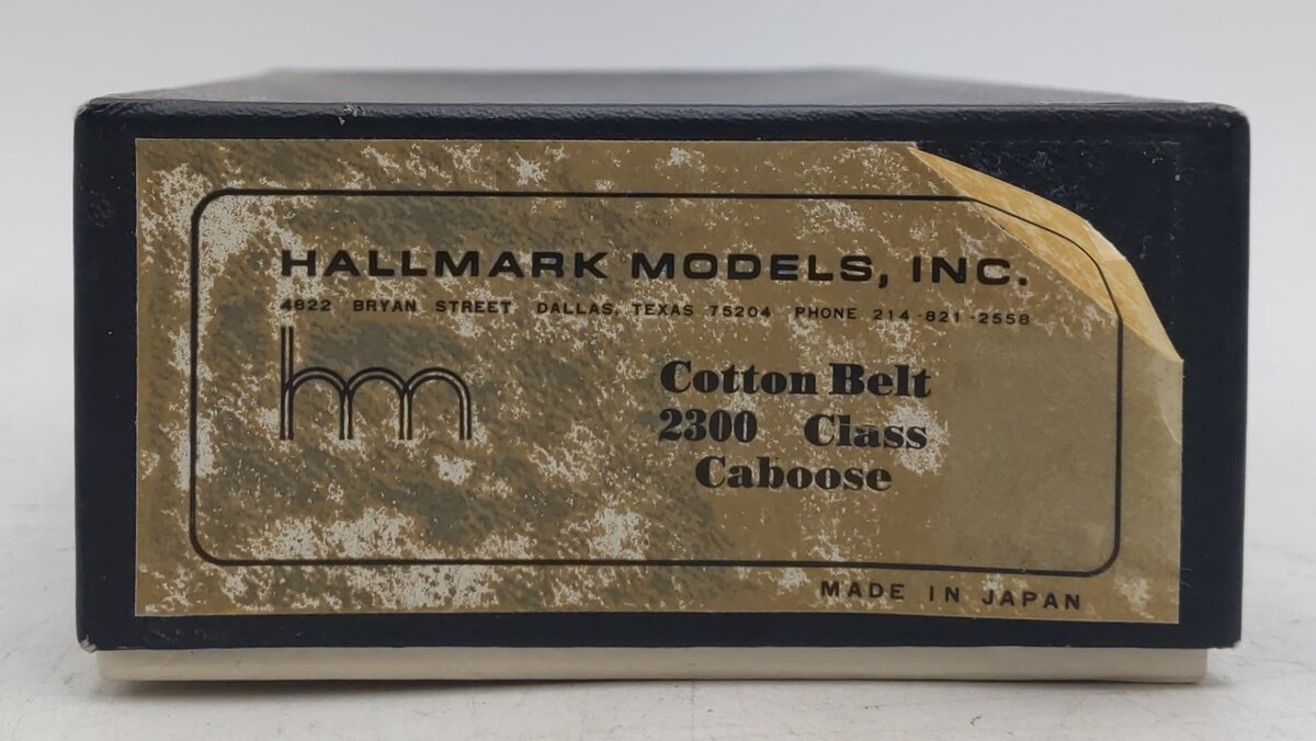 Hallmark Models HO Scale Brass Cotton Belt 2300 Class Caboose - Unpainted EX/Box