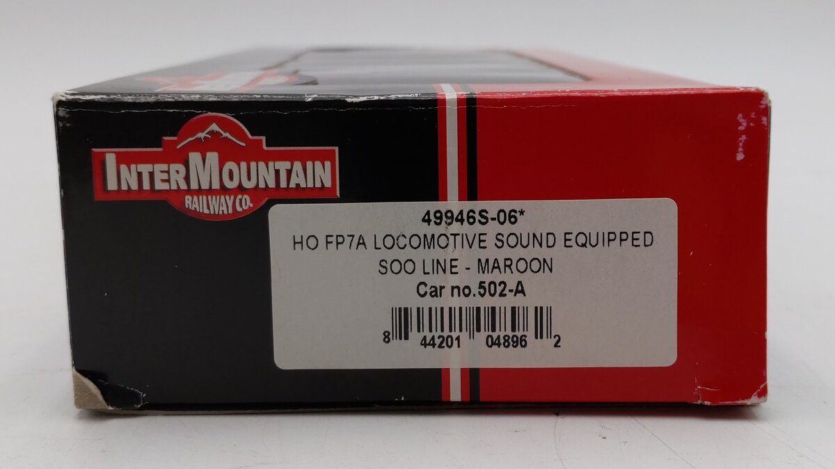 InterMountain 49946S-07 HO Scale Soo Line FP7A Locomotive w/ Sound EX/Box