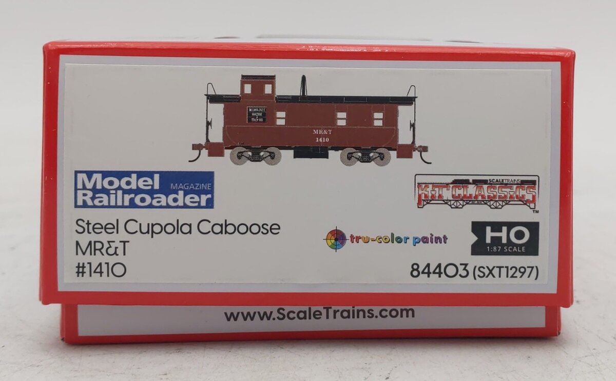 Scale Trains SXT1297 HO Scale MR&T Steel Cupola Caboose #1410 Kit NIB
