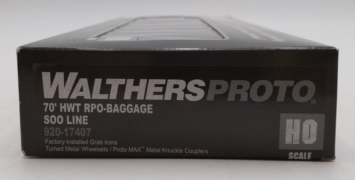 Walthers 920-17407 HO Soo Line 70' Heavyweight Railway Post Office Baggage Car LN/Box