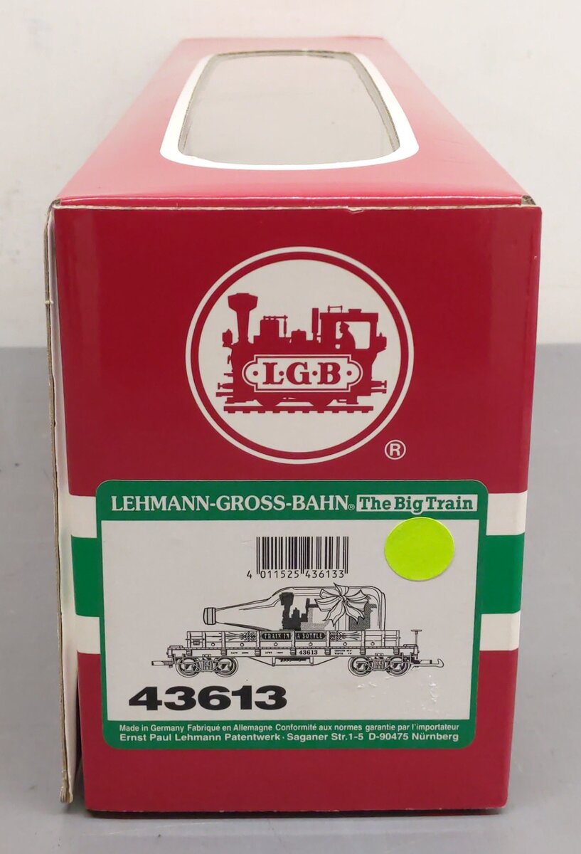 LGB 43613 G Scale Train In a Bottle Flatcar EX/Box